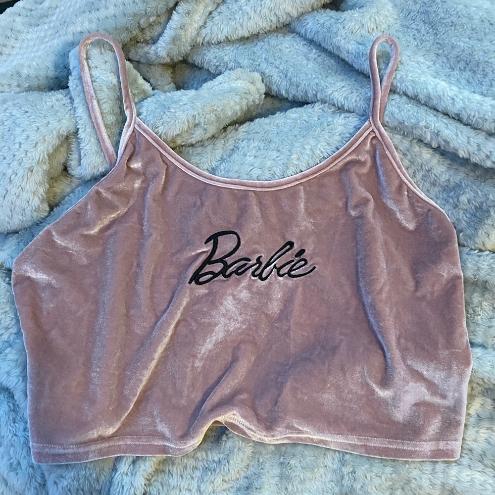 pink velvet barbie cami